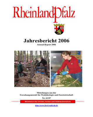Titelblatt Jahresbericht 2006