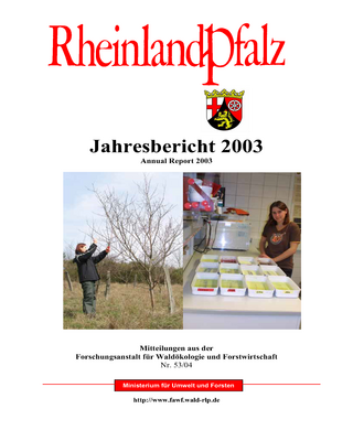 Titelblatt Jahresbericht 2003
