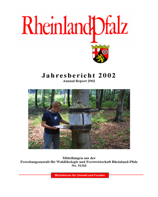 Titelblatt Jahresbericht 2002